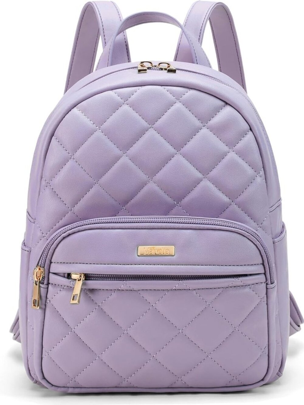 Stylish Mini Vegan Leather Backpack in Purple - Small, Trendy & Versatile